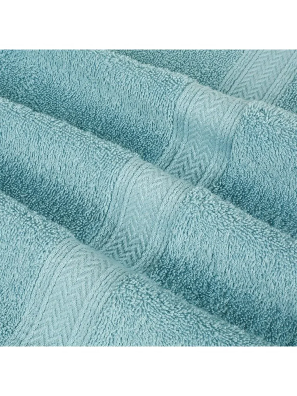 100% Cotton 24-Piece Bath Towel Set - Soft, Absorbent, Ocean Blue for Bathroom